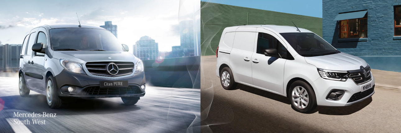 two panel vans from Mercedes-Benz and Renault
